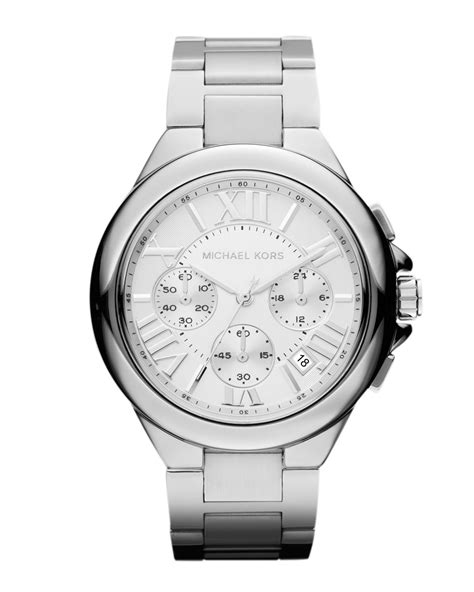silver watches michael kors